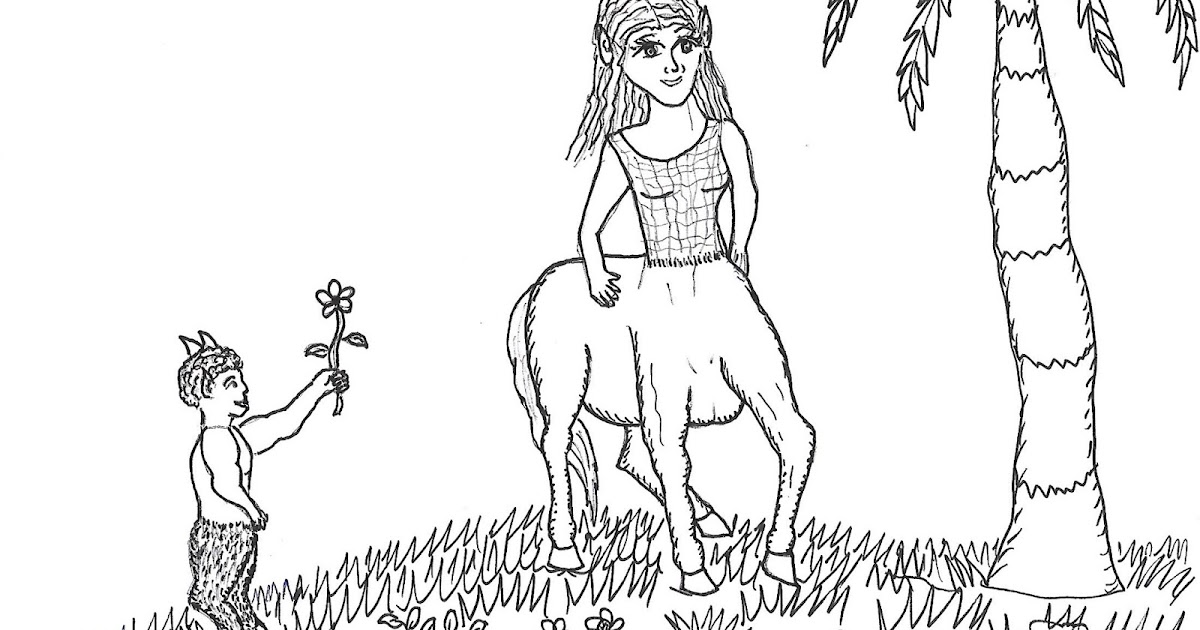 Robin's Great Coloring Pages Centaur Girl