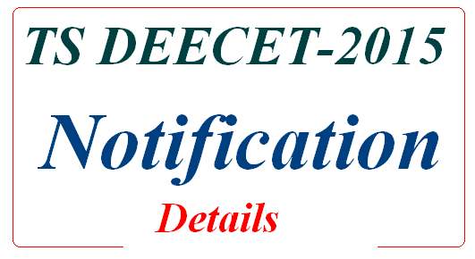 DIETCET, DEECET-2015 TTC Notification