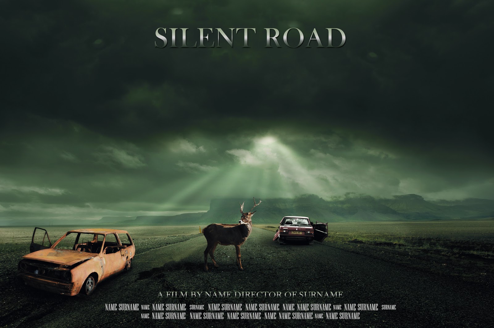 Photoshop Tutorial Manipulation a Silent Road Movie Poster