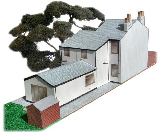 Living in a detached house picture