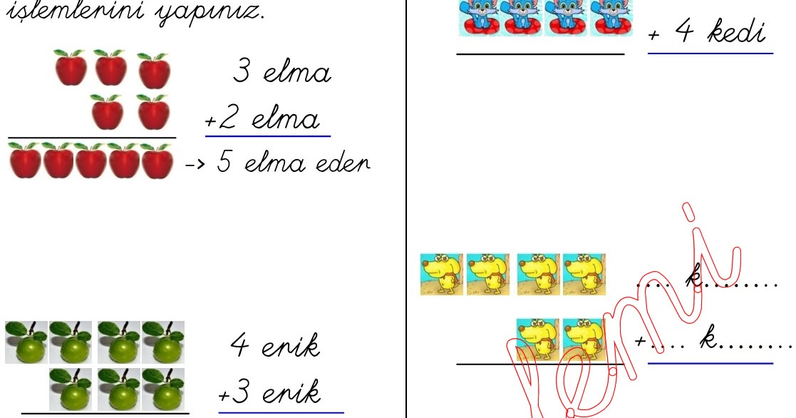 sinif matematik dersi resimli toplama
