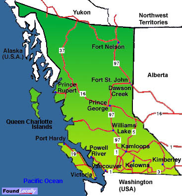 Map Of Kamloops British Columbia Map Of Kamloops British Columbia