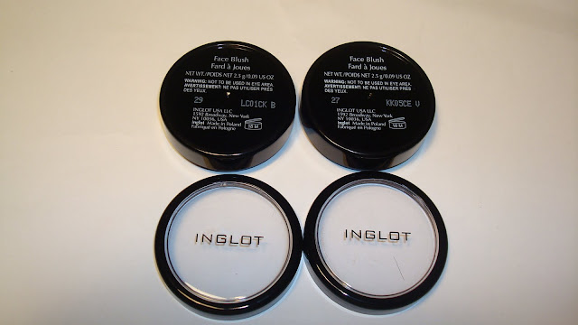 Inglot Cosmetics Blushes, Gel Liners, Lip Sleeks