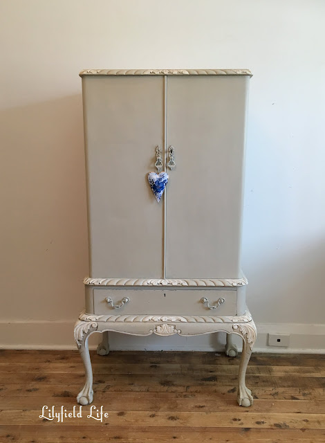 vintage cocktail cabinet repaired and painted by Lilyfield Life