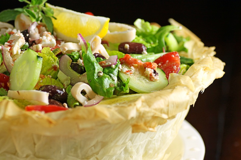 There's a Newf in My Soup! Tyler's Ultimate Greek Salad with Grilled