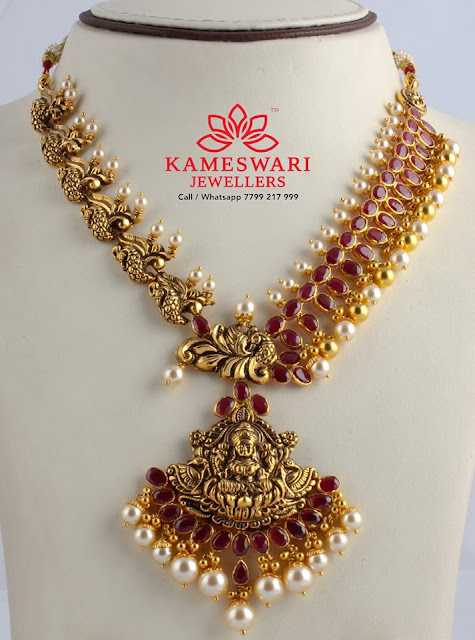 Nakshi Ruby Set by Kameshwari Jewellers - Jewellery Designs