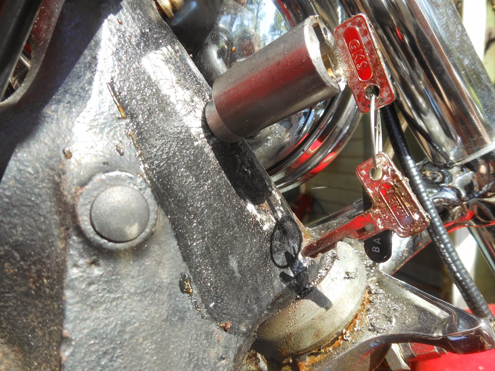 My Personal Salvage Yard Neiman (or similiar) steering lock install