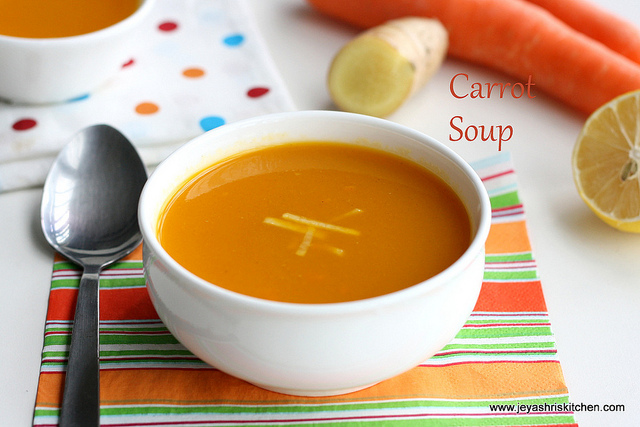 Carrot ginger soup