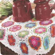 Carpeta con flores a Crochet Carpeta con flores a Crochet