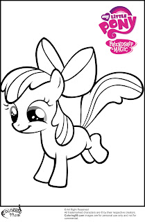 mlp apple bloom coloring pages to print