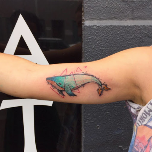 Esta aquarela baleia