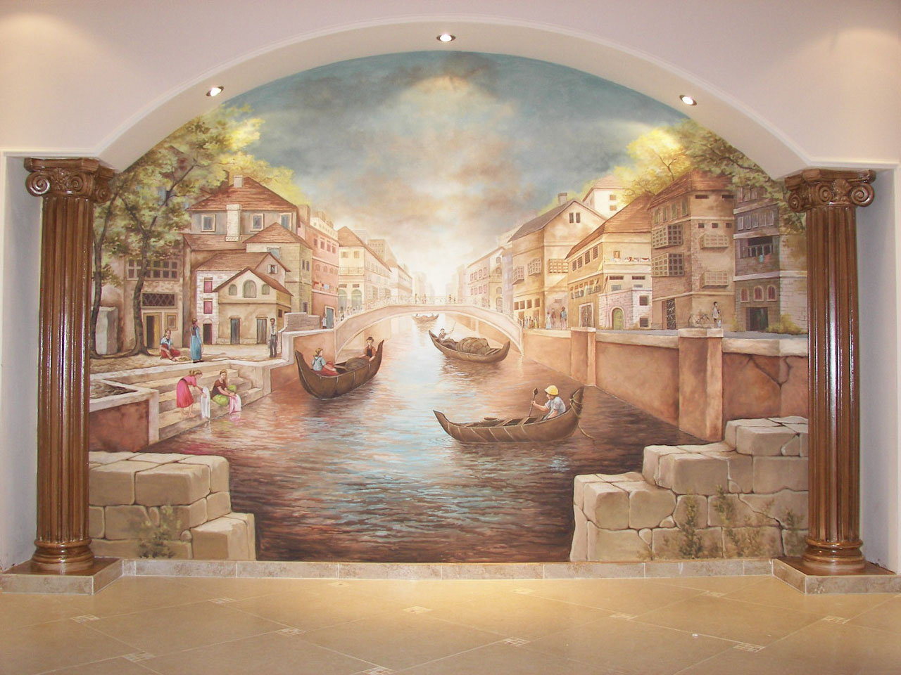 Creative Artist. Shameem wall painting