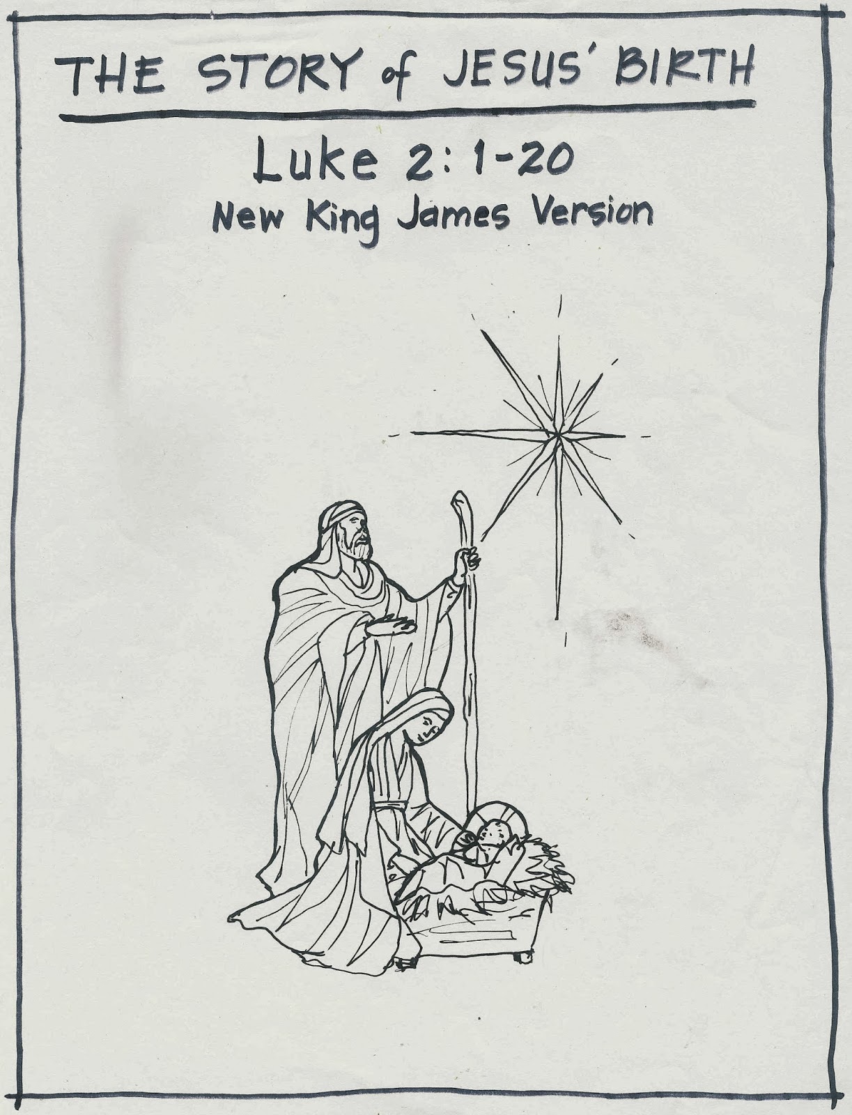 The Story Of Jesus Birth Luke 2 1 20 Scripture Melodies