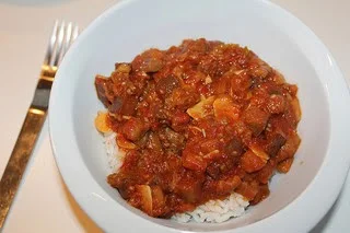 Curry goat vegetable stew