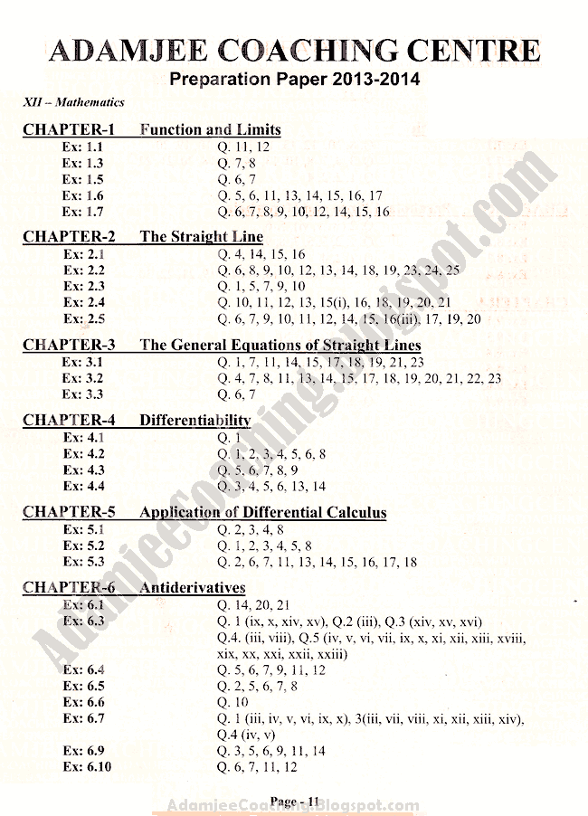 Adamjee notes for class 10 physics pdf image