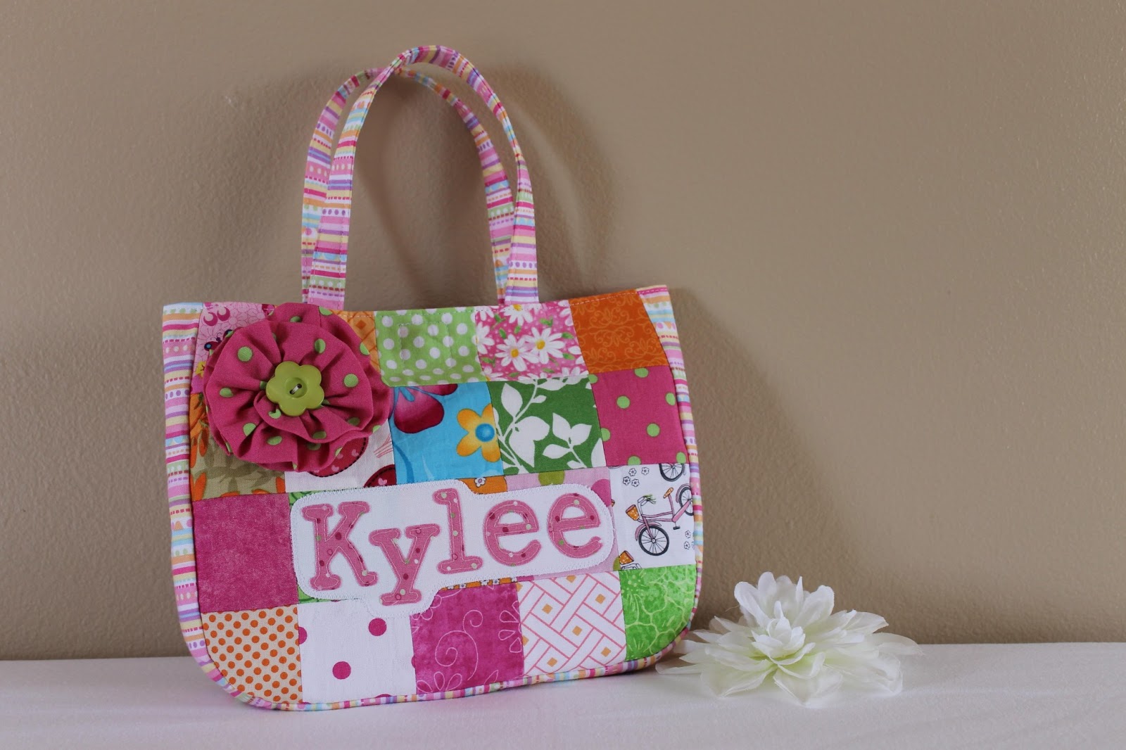 Calicos In Bloom Personalized Children's BibleBag/Purse