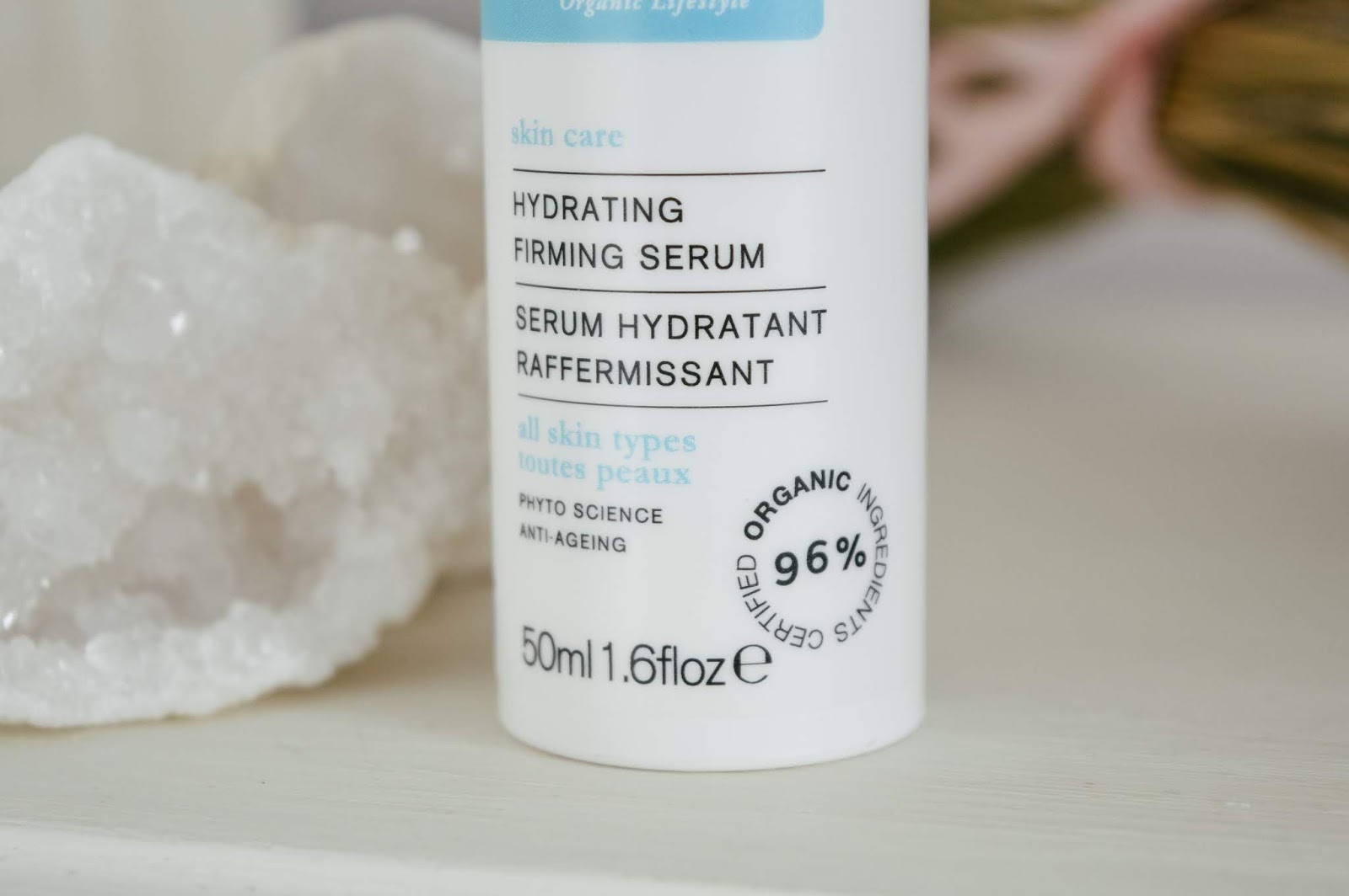 Review of Green People organic skincare - hydrating firming serum for sensitive skin