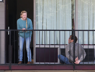 Kirsten Dunst and Michael Shannon on the set of Midnight Special