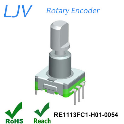 LJV Encoders, Potentiometers & Switch: LJV Rotary Quadrature Encoder ...