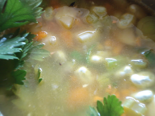 Monastery soup by Laka kuharica: add parsley 