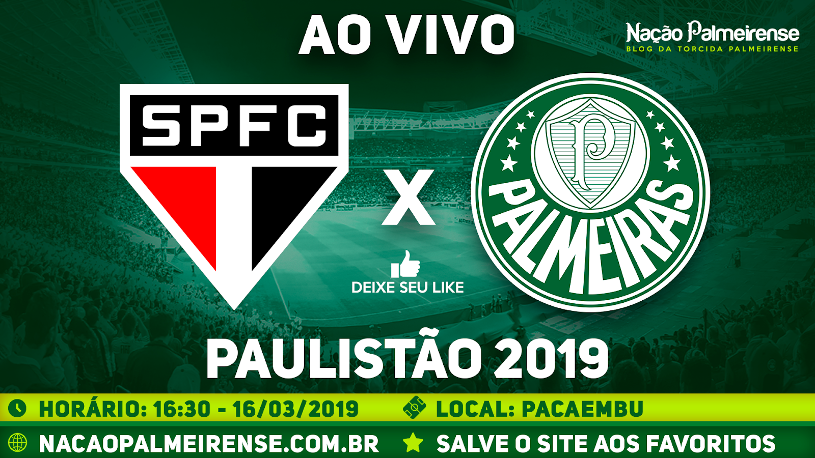 São Paulo x Palmeiras Ao Vivo