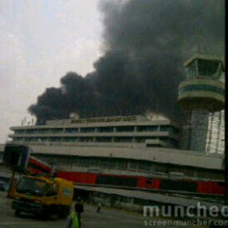 More Pictures of Murtala Muhammed International Airport On Fire 1
