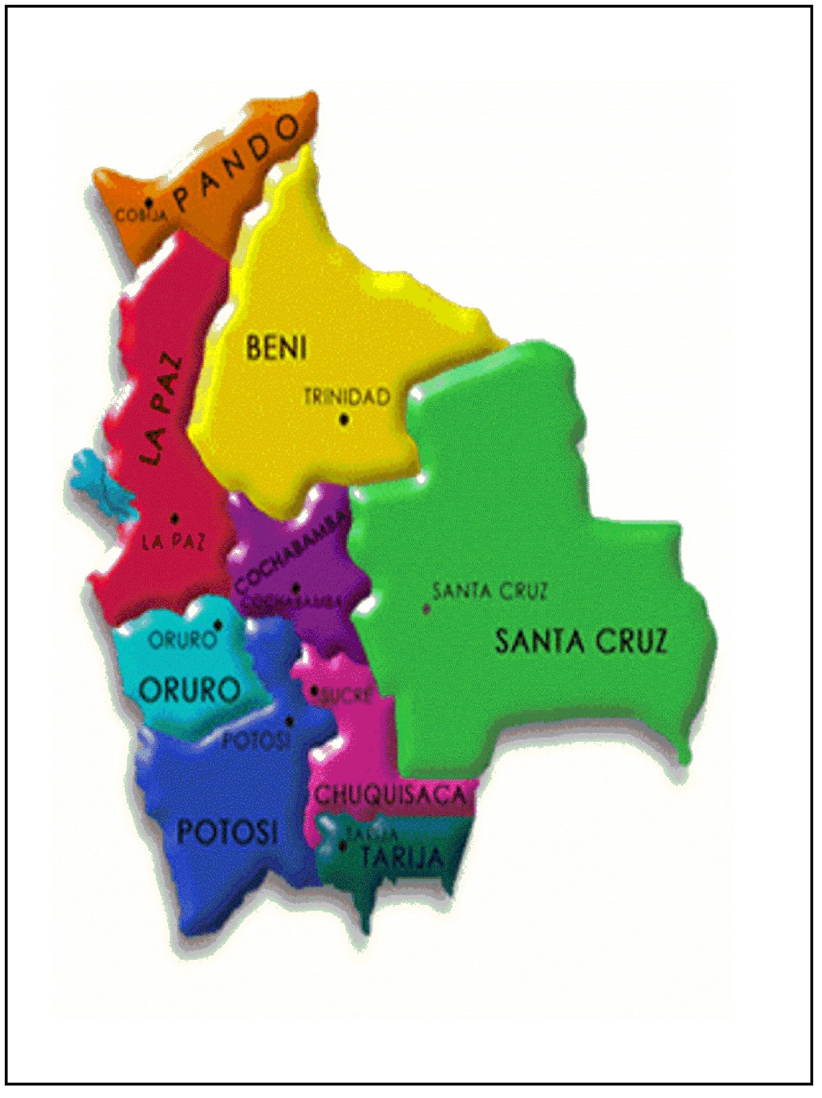 Descubrir El Mapa De Bolivia Web PedagÓgica Primaria