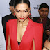 Bollywood Actress Deepika Padukone Sizzling In Red Gown