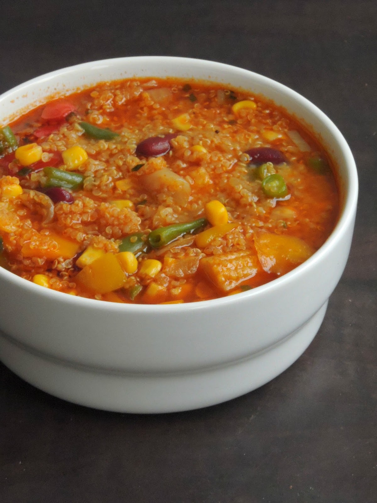 Vegan Mixed Vegetables & Kidney Beans Quinoa Soup Cook N Click