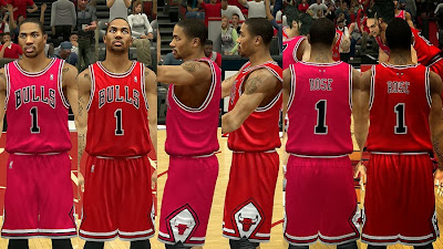 NBA 2K14 Chicago Bulls Jersey Pack Mod