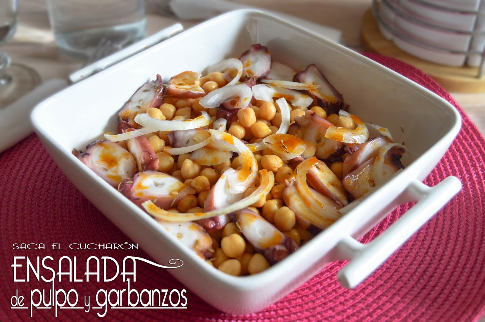 ENSALADA DE PULPO Y GARBANZOS