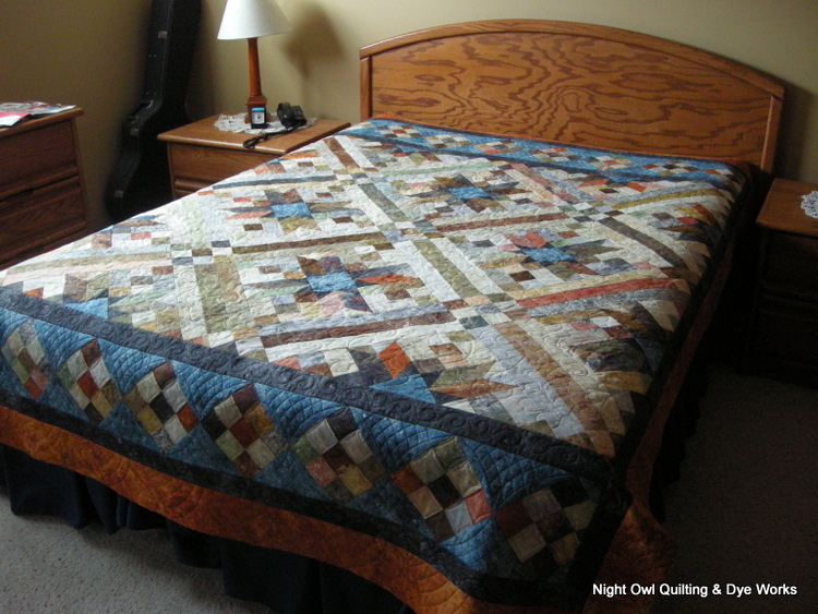 Night Owl Quilting & Dye Works: Smokey River Quilt