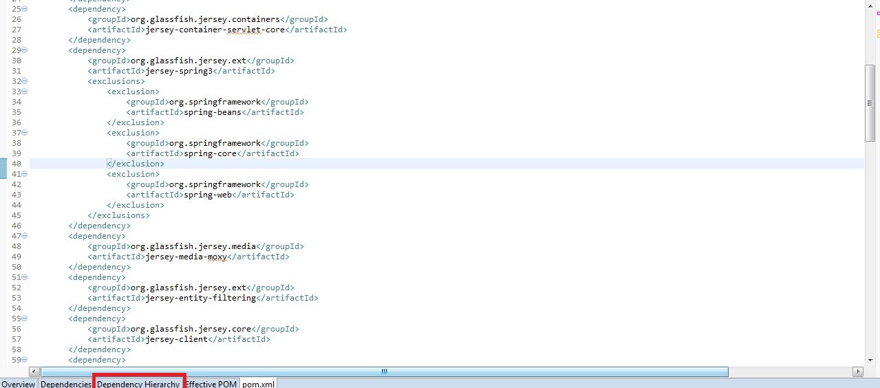 How to see maven dependency hierarchy of an artifact in Eclipse | Java ...