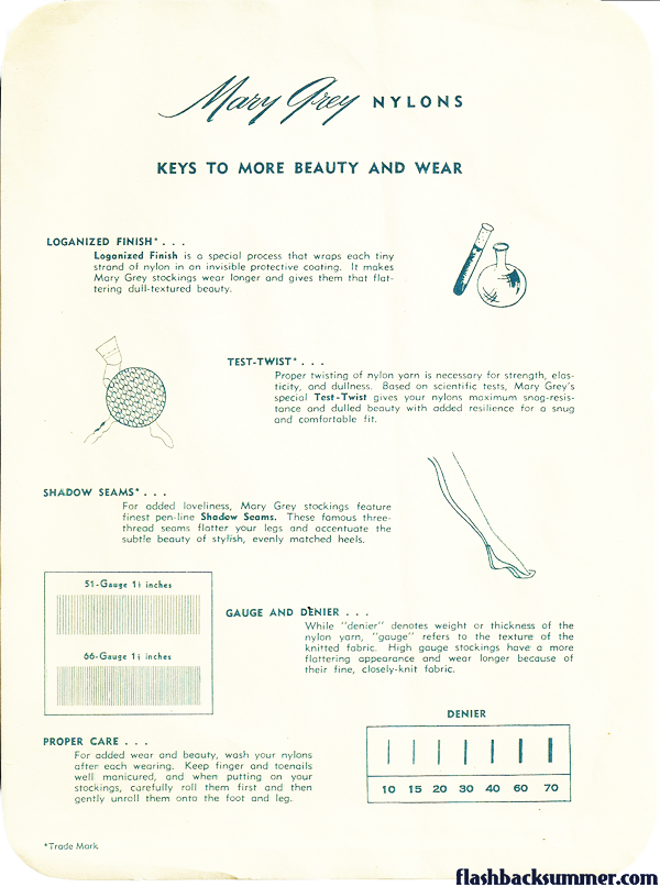 Flashback Summer: Vintage Stocking/ Hosiery Guide