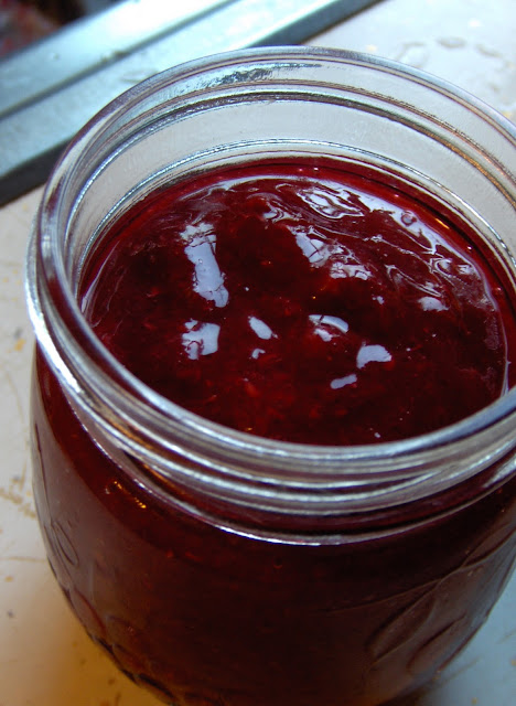 raw raspberry jam