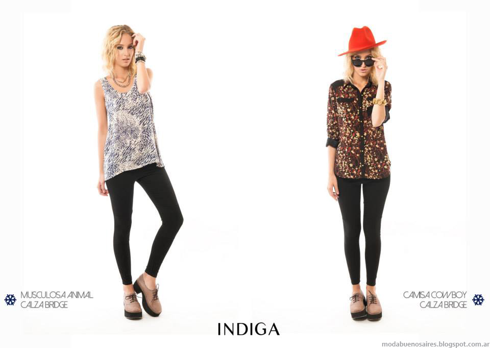 Pantalones de moda otoño invierno 2014 Indiga colección de moda urbana.