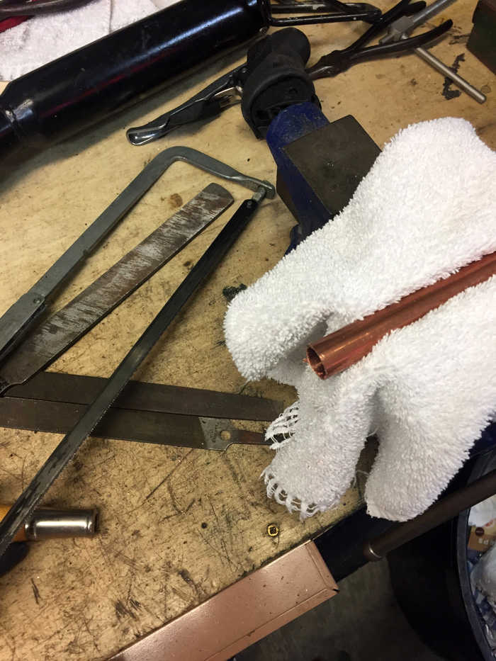 The Shingled House A Copper Pipe Drying Rack