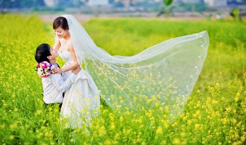 Chụp ảnh cưới ở Cánh Đồng Hoa Cải