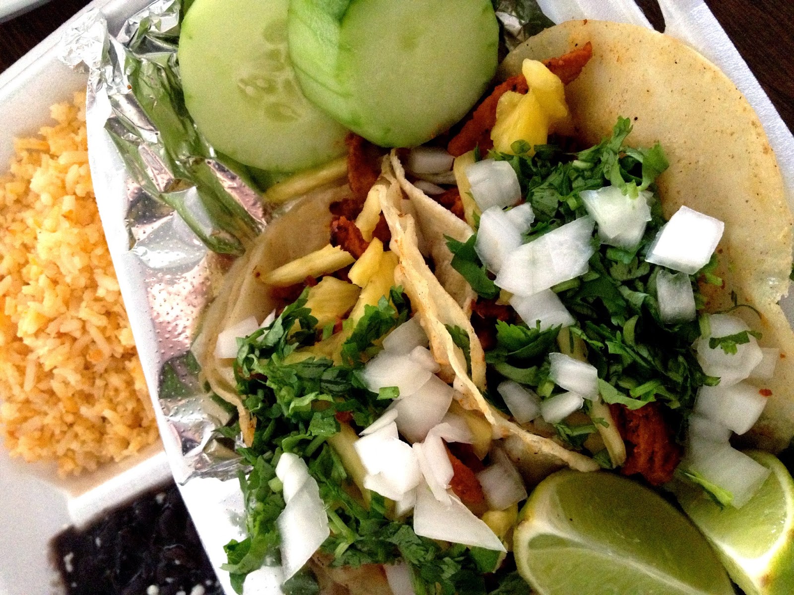A Bountiful Kitchen Tacos Al Pastor with Guacamole Taquero