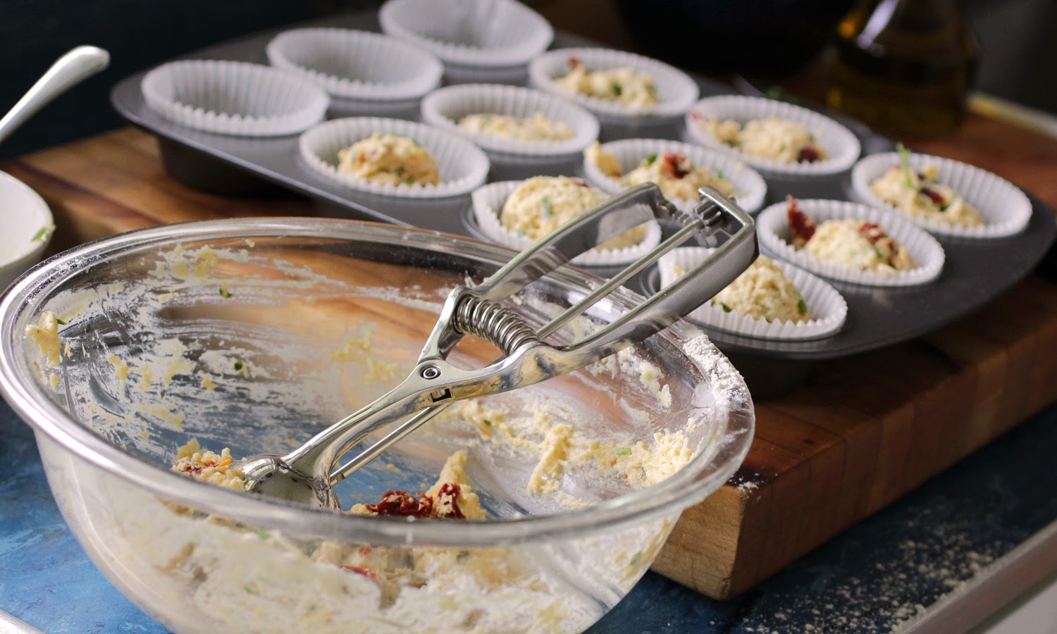 Simple Savory Sundried Tomato, Chevre, and Pecorino Romano Muffins ...