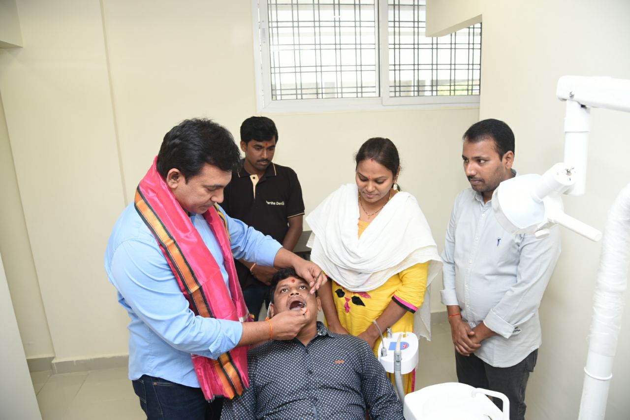 A Grand Inauguration Of 97th Partha Dental Clinic in Nalgonda Partha