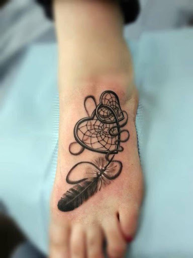 Em forma de coracao dreamcatcher em pe