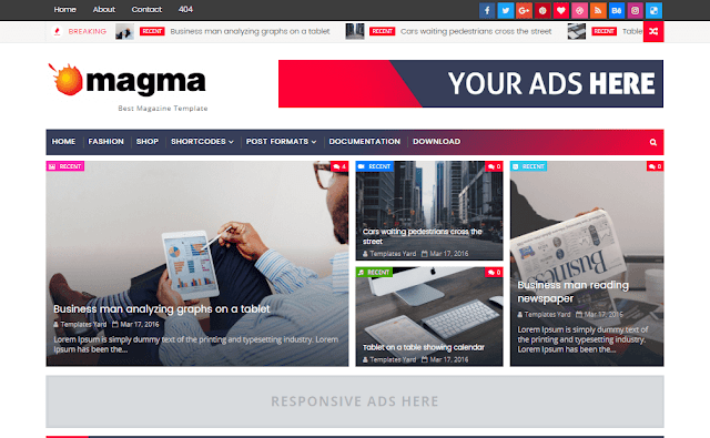 Magma Magma blogger template