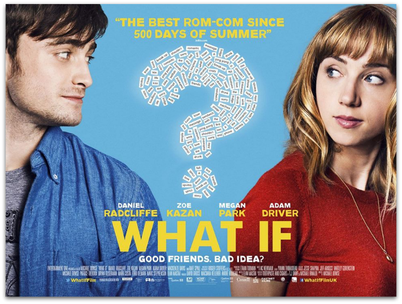 what if poster film daniel radcliffe & zoe kazan