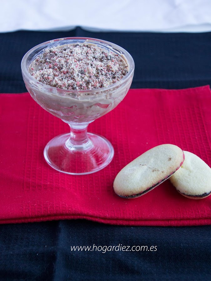 Crema de cacao y queso