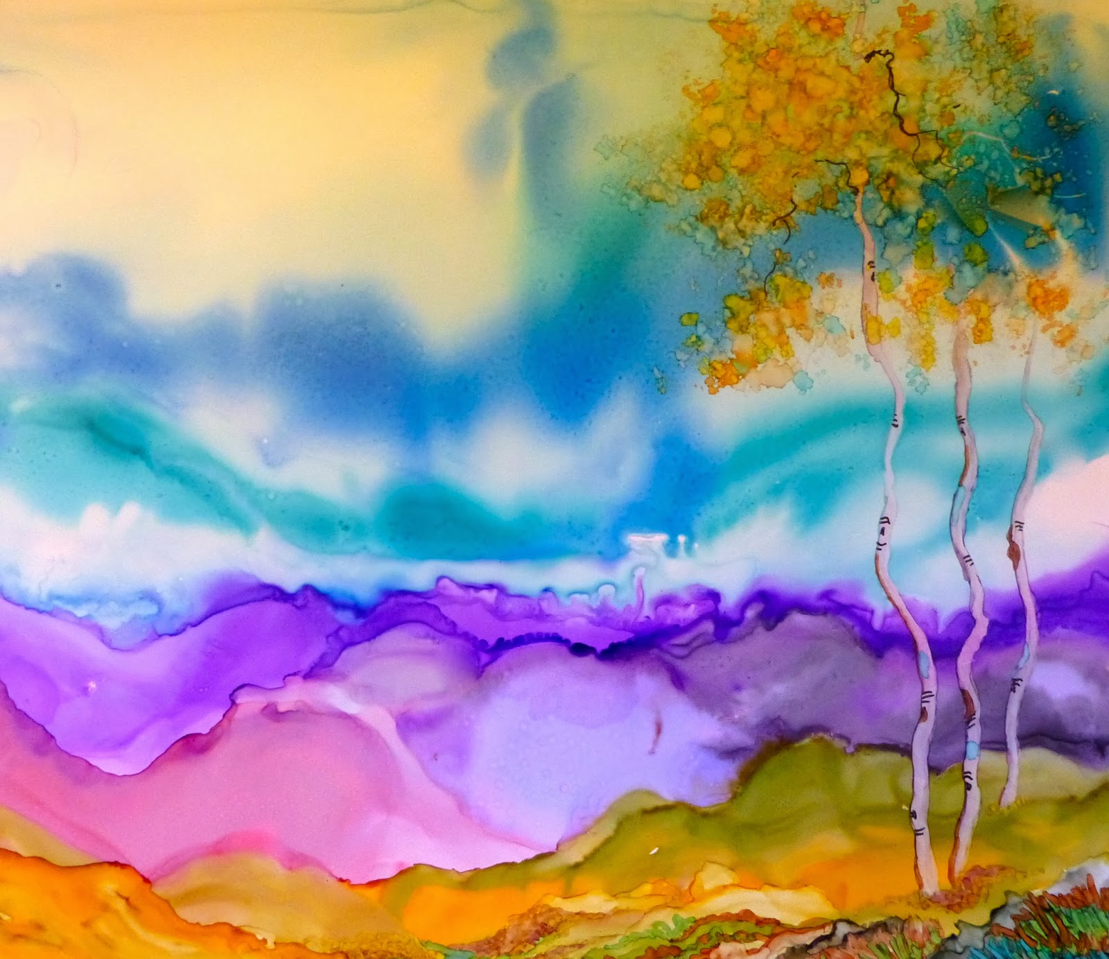 Alcohol Inks on Yupo How to Paint with Alcohol Inks