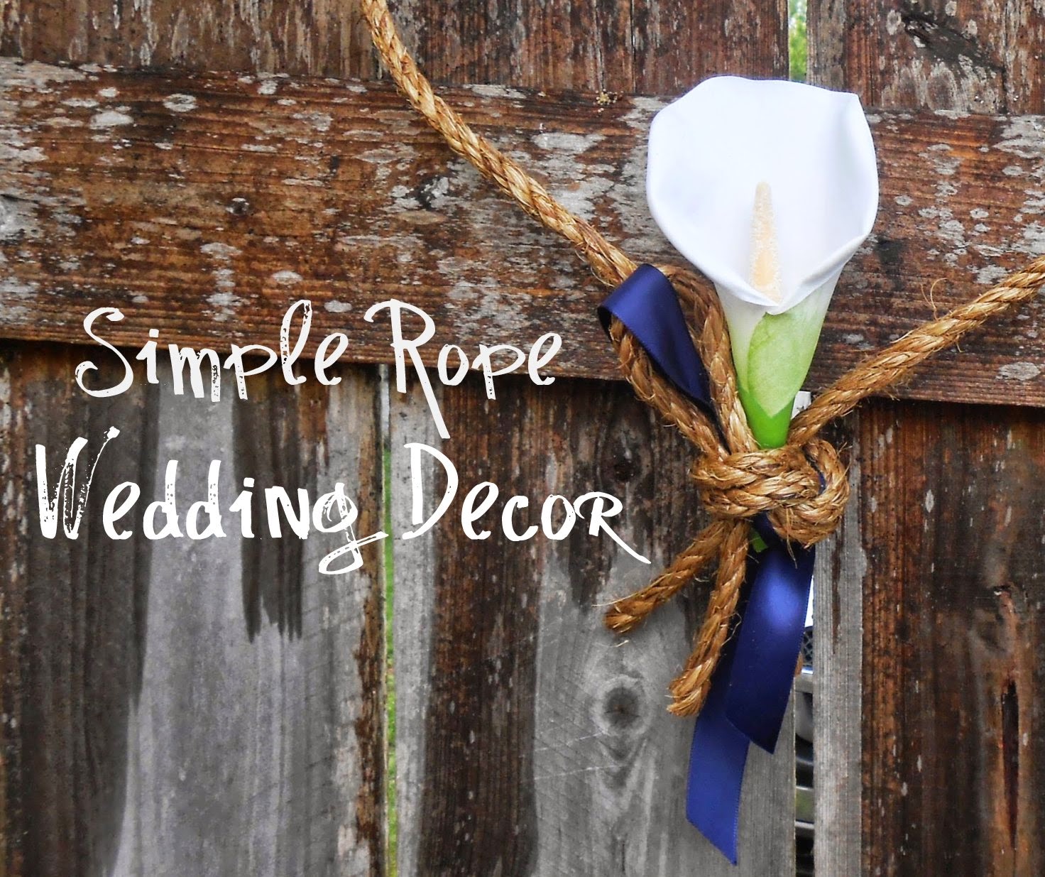 Beyond the Cookie Cutter: Simple Rope Wedding Decor