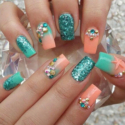 ✘ 27+ Amazing Mermaid Inspired Nails Tutorial To Try On The Beach The most popular trend in the nails on this summer is Mermaid Nails ✘ 27+ Amazing Mermaid Inspired Nails Tutorial To Try On The Beach