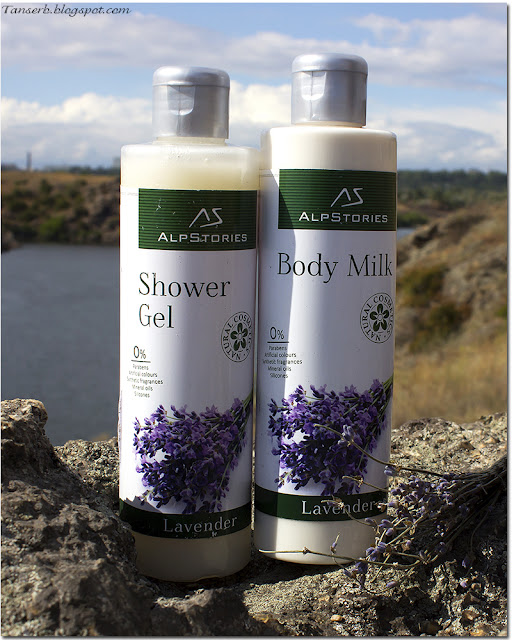 Гель для душа и молочко для тела AlpStories Shower Gel & Body Milk Lavander Отзыв / Review