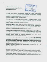 Carta protesto entregue com passaportes na embaixada do Brasil na Bolívia